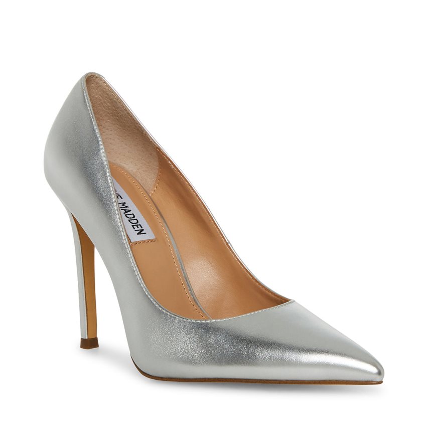 Silver Steve Madden Evelyn Women's Heels | PH 9034LKH